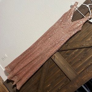 Sequin maxi dress, size 7, fits like a small medium